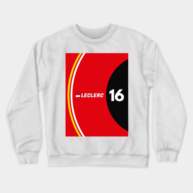 F1 2024 - #16 Leclerc Crewneck Sweatshirt by sednoid